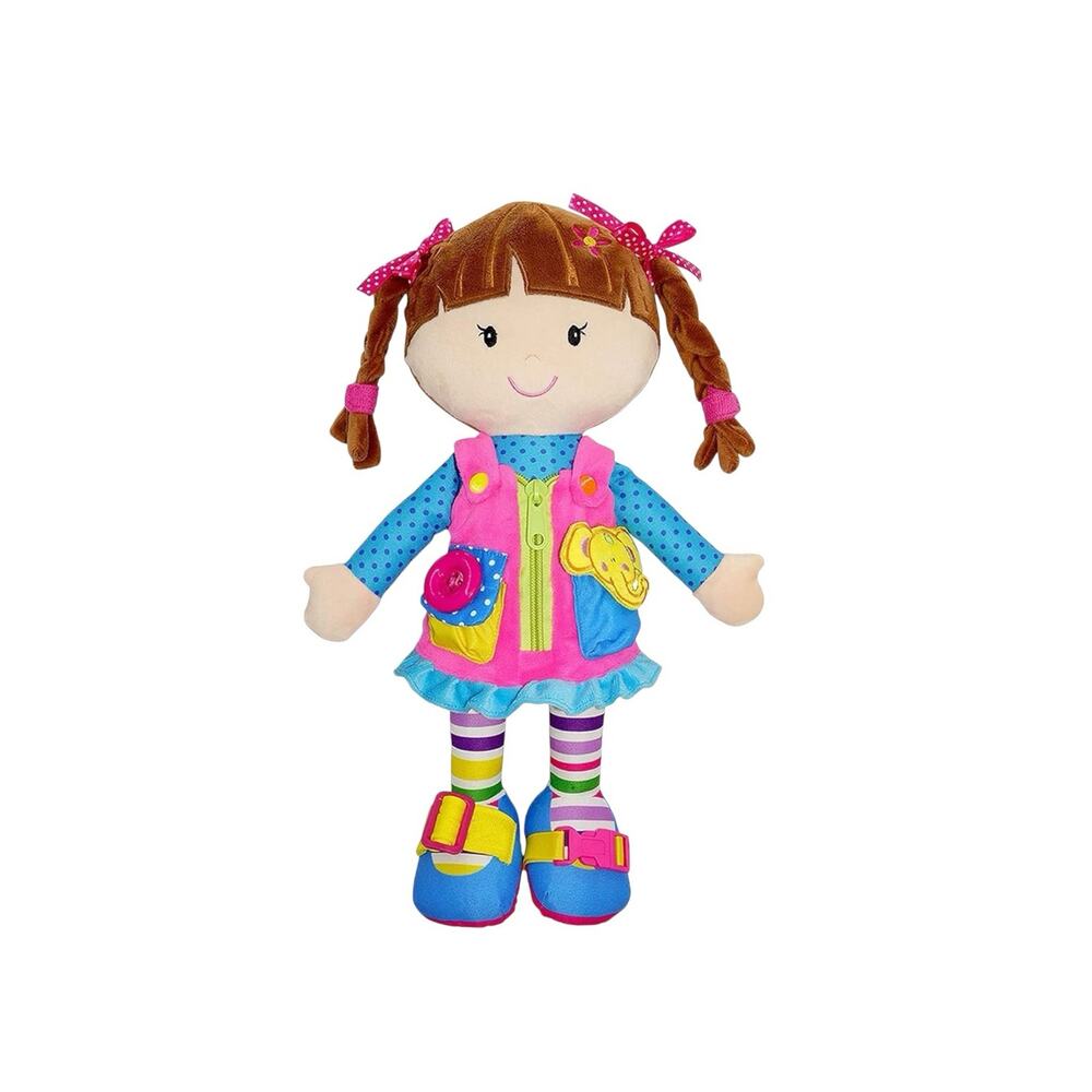 June Garden 15.5" Dressy Friends Belle - Educational Stuffed Plush Doll for Kids